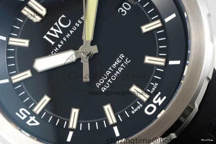 MIROTIME 0311 TechFriendly Aquatimer SS IW3290 RSF 1:1 Best Edition Black Dial on Black Rubber Strap A 7076